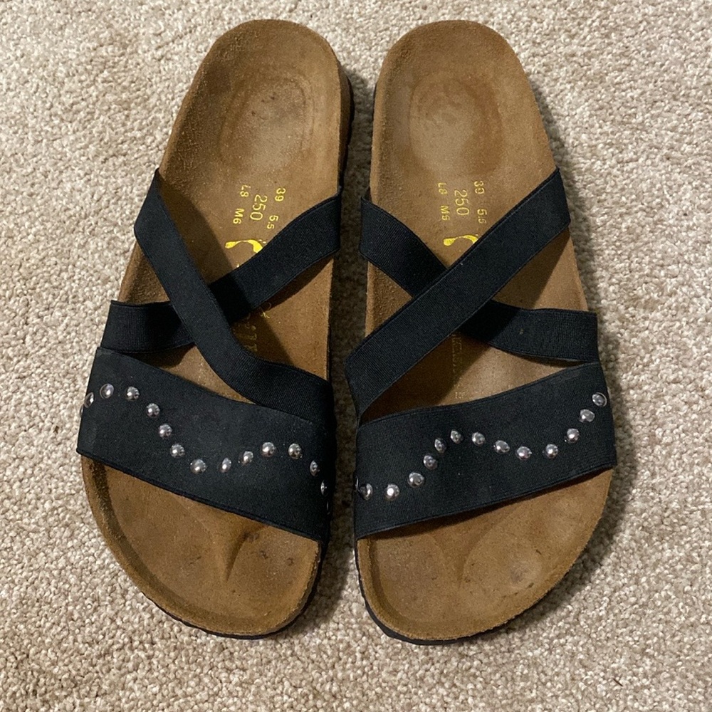 Birkenstock Papillio Black Elastic Sandals